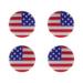 HOMEMAXS 4 Pcs Silicone Tennis Racket Vibration Dampeners US Flag Pattern Tennis Racquet Absorbers Tennis Racket Strings Dampers for Players