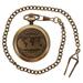 BESTONZON Pocket Watch Style Compass Retro Metal Flip-open Compass Navigation Tools with Chain for Camping Outdoors Hiking