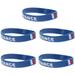 FRCOLOR 5PCS National Flag Printing Bracelet Eco-friendly Silicone Bracelet Country Flag Wristband Fashion Sports Bracelet for Women Men (France Capital and Small Letter Random Assorted Color)