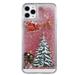 FERSWE Quicksand Christmas Case for iPhone 15 Liquid Floating Flowing Moving Bling Snowman Santa/Elk Tree Cute Shockproof Defender Soft TPU for Apple iPhone 15