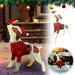 Fnochy Christmas Inflatable Outdoor Decoration Lighted Animals Glittering Animals With Strip Lights For Outdoor Patio Decoration Artificial Pre-lit Decorative LED Lights