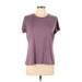 Champion Active T-Shirt: Burgundy Activewear - Women's Size Large