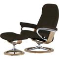 Stressless Relaxsessel mit Hocker Leder Consul M ¦ braun ¦ Maße (cm): B: 76 H: 100 T: 71 Polstermöbel > Sessel > Relaxsessel - Höffner