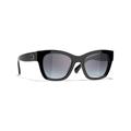 Chanel Woman Sunglass Square Sunglasses CH5478 - Frame color: Black, Lens color: Gray