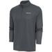 Men's Antigua Heather Charcoal Emory Eagles Epic Quarter-Zip Top