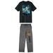 Men's Black Harry Potter T-Shirt & Pants Sleepwear Set