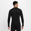 Trainingsshirt NIKE "PRO MEN'S LONG-SLEEVE MOCK-NECK TOP" Gr. L, schwarz-weiß (black, white) Herren Shirts Sport