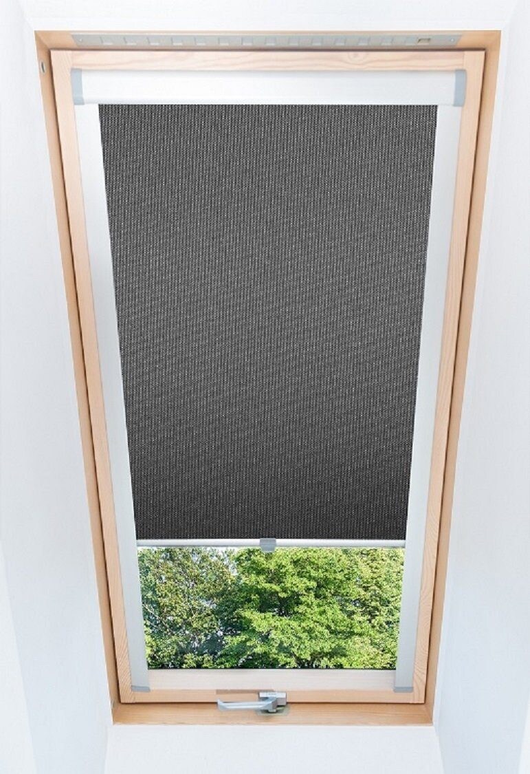 Dachfensterrollo Thermo verdunkelnd passend für Fakro 55/78 Dunkelgrau Image