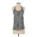 Under Armour Active Tank Top: Gray Activewear - Women's Size Small