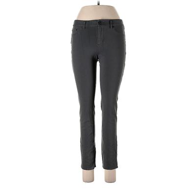 Eddie Bauer Jeggings - Low Rise Skinny Leg Boyfriend: Gray Bottoms - Women's Size 10 - Dark Wash