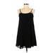 Forever 21 Contemporary Casual Dress - Mini Scoop Neck Sleeveless: Black Print Dresses - Women's Size Medium