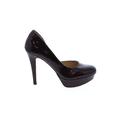 Nine West Heels: Slip-on Stilleto Cocktail Purple Solid Shoes - Women's Size 6 1/2 - Round Toe
