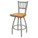 Red Barrel Studio® Nicolai 25" Swivel Bar Stool Wood/Metal in Gray | Counter Stool (25" Seat Height) | Wayfair ED2E0CDBE2BC496FB16C574FC7BE5FCC