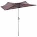 Arlmont & Co. Salazar 8' Market Umbrella Metal in Brown | Wayfair 6FB6B861C10A41F1971F3C415F5E6293