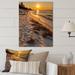 Rosecliff Heights Alabama Golden Hour at Gulf Shores VIII - Unframed Print on Metal in Yellow | 20 H x 12 W in | Wayfair