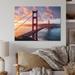 Latitude Run® San Francisco Golden Gate Solitude III - California Metal Wall Art Metal in Red | 16 H x 32 W x 1 D in | Wayfair