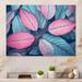 Winston Porter Pink Teal Leaf of Splendor - Leaves Metal Wall Art Prints Metal in Blue/Pink | 12 H x 20 W x 1 D in | Wayfair