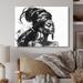 Bungalow Rose African American Pierce Woman III - Fashion Woman Metal Wall Decor Metal in Black | 12 H x 20 W x 1 D in | Wayfair