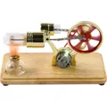 Générateur d'énergie électrique à chaleur à vapeur avec lumière LED, moteur à Air chaud éducatif, modèle d'apprentissage, jouets d'expérimentation scientifique
