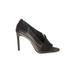 Vince Camuto Heels: Gray Print Shoes - Women's Size 9 - Open Toe