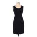 Lands' End Casual Dress - Sheath: Black Solid Dresses - Women's Size 0 Petite