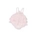 Little Me Short Sleeve Onesie: Pink Bottoms - Size 3 Month