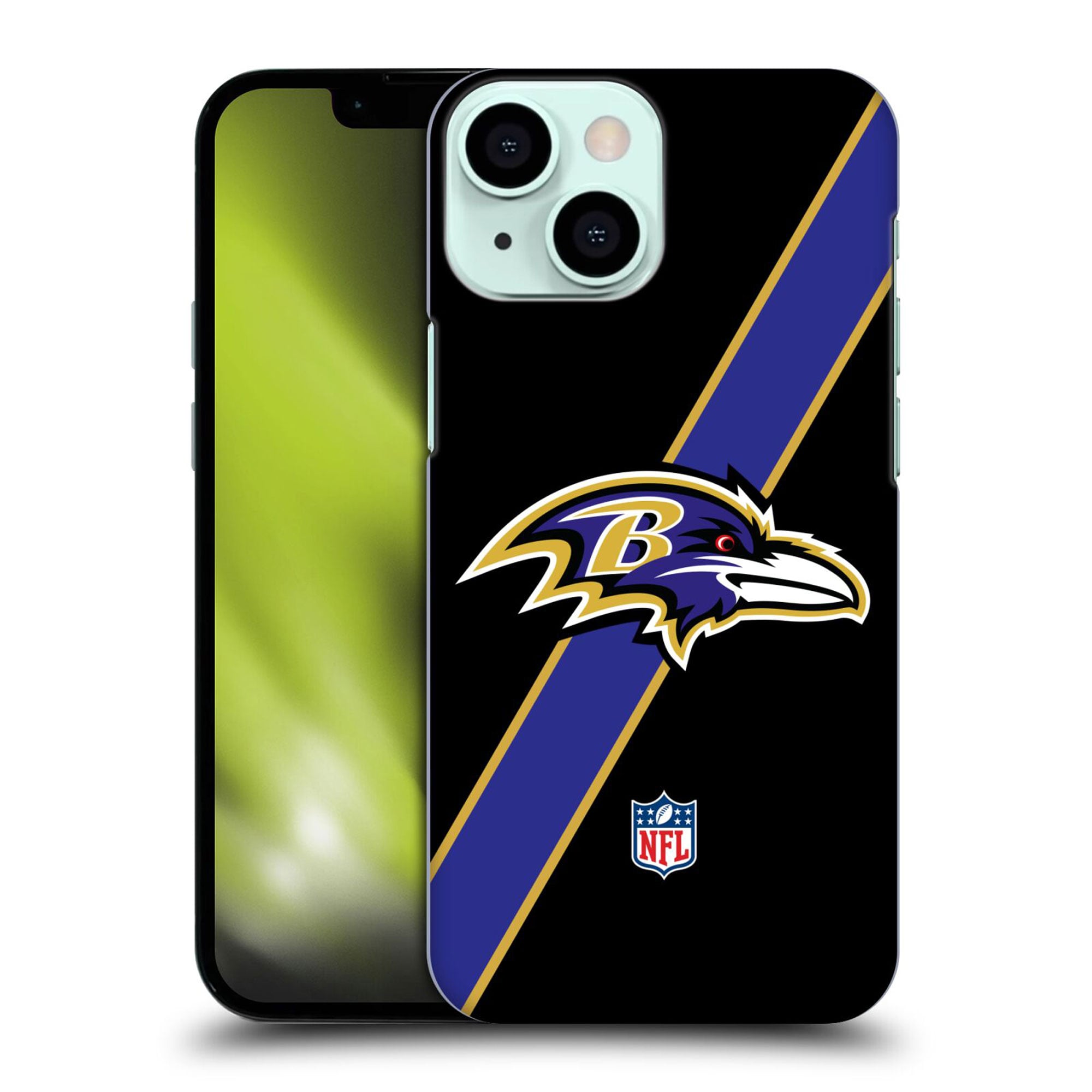 Coque Baltimore Ravens rigide avec logo à rayures - iPhone