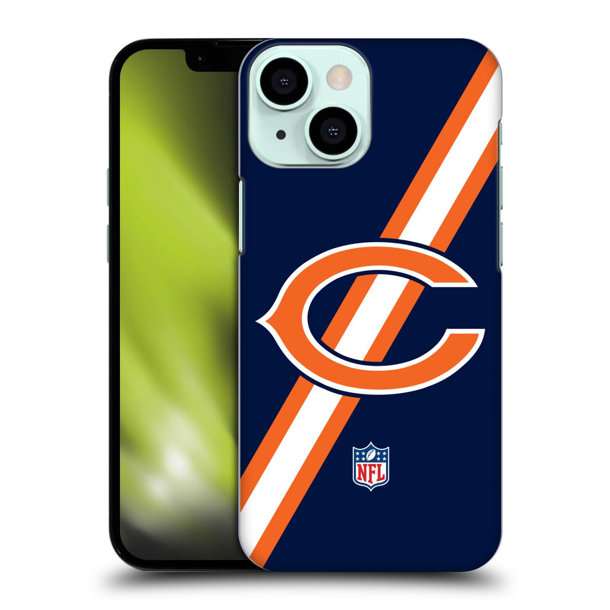Coque Chicago Bears rigide avec logo à rayures - iPhone