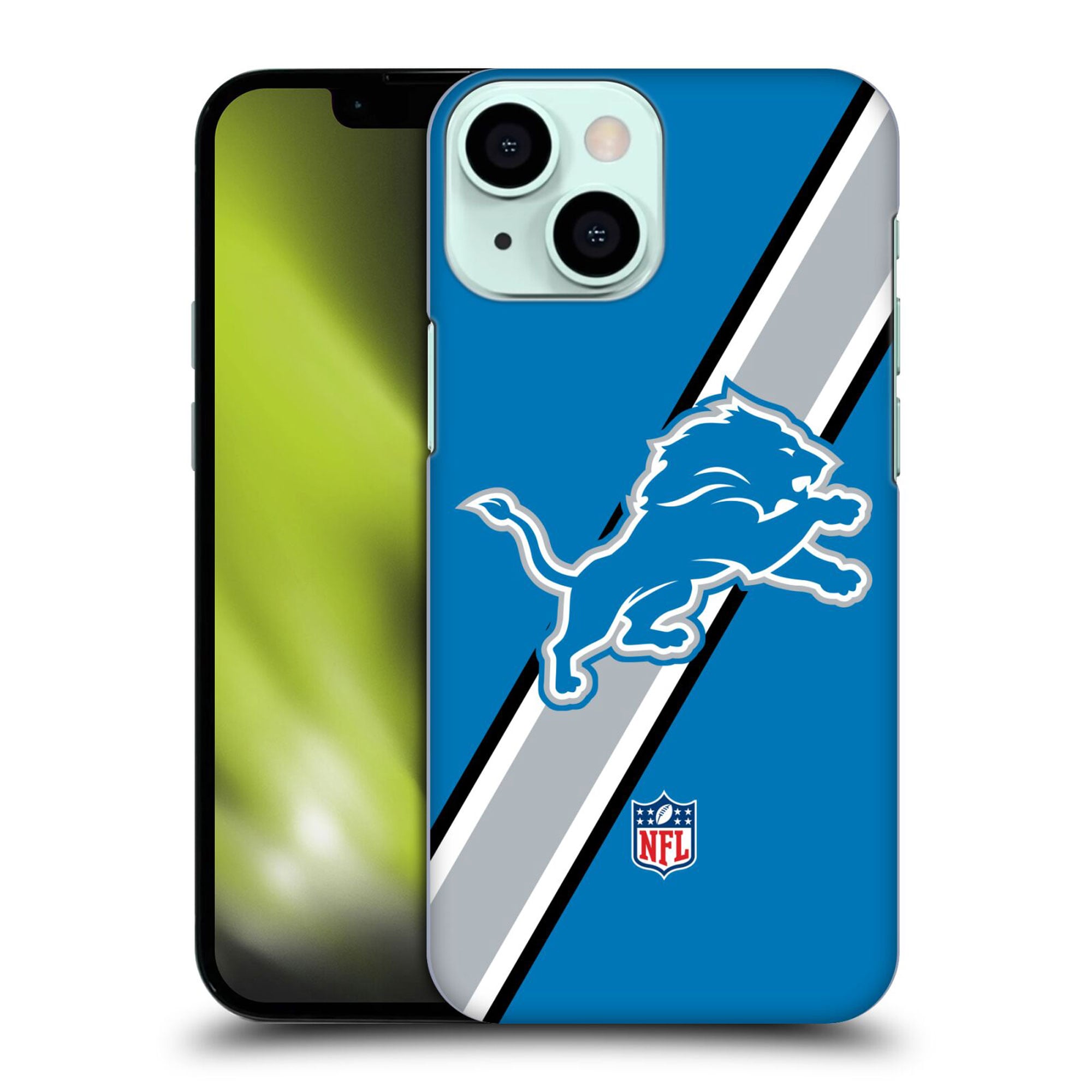 Coque Detroit Lions rigide avec logo à rayures - iPhone