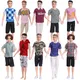 Men's Fashion 1/6 Male Doll Clothes Suit for Barbie Ken Prince Bjd Casual Clothing Tops Pant Toys