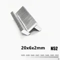 magnet 20x6x2 N52 Strong mm Square NdFeB Rare Earth Magnet 20mm x 6xmm x 2mm Neodymium Magnets 20 x