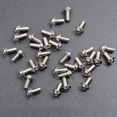 1 PC/LOT M3 x 4 5 6 8 10 12 14 16 -28mm GR5 TC4 Titanium Alloy UFO Cone Head Screw Bolts Hex Socket