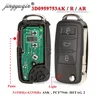 Jingyuqin 3/4btn 315/433MHz ID46 Flip Remote Car Key Fob per Touareg VW Touareg Phaeton 2002-2012