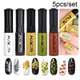 5pcs/set Nail Stamping Polish Colorful Nail Polish & Stamping Polish Nail Art Plate Printing Polish