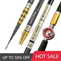 4.5M/5.4M/6.3M/7.2M/8.0M Adjust Position Super Light long Hard Carbon Fiber Hand Fishing Rod