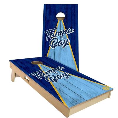 Tampa Bay Triangle Baseball Outdoor Cornhole Board Set