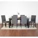 Roundhill Furniture Muzzi Contemporary 7-Piece Dining Set, Dining Table with 6 Stylish Chairs