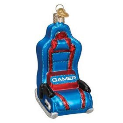 Gaming Chair Glass Ornament