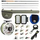 Maximumcatch Extreme 8/9FT 3-8WT Medium-fast Carbon Fiber Fly Rod with Graphite Reel & Fly