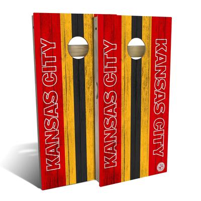 Kansas City Football Outdoor Cornhole Board Set