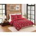 Happy Holidays Geometric Star 3-Piece Microfiber Quilt Set