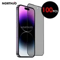 100Pcs For IPhone 15 14 13 12 Mini Pro Max Plus Anti Spy Tempered Glass Film Privacy Full Covering