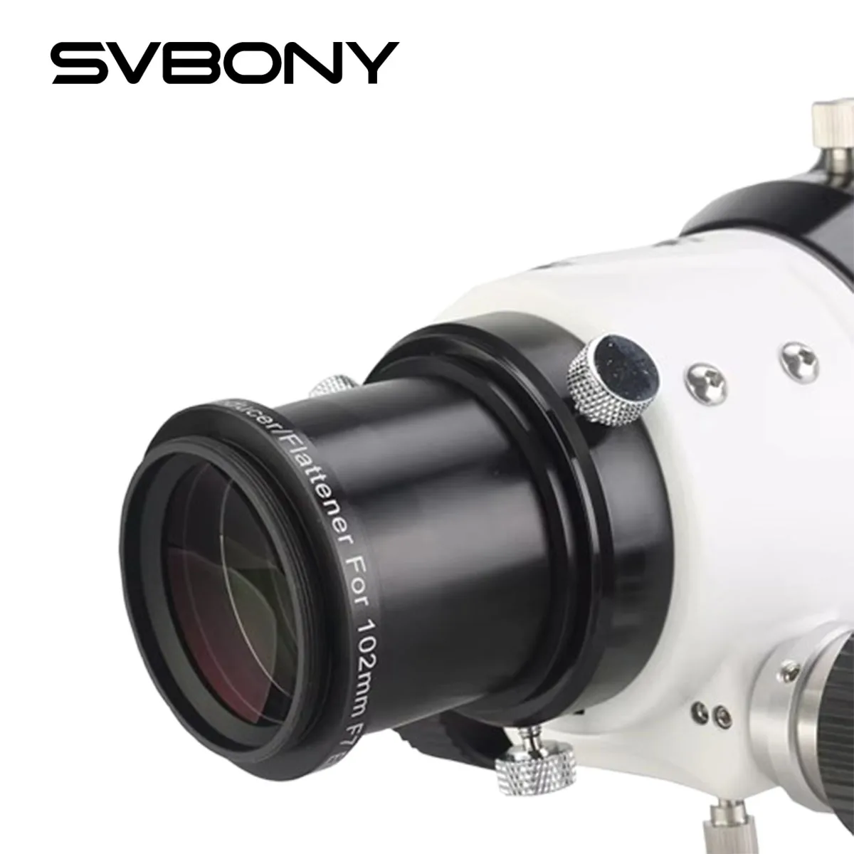 SVBONY SV193 Brennminderer, 5,1 cm, 0,8 x Feldflattener-Teleskop-Zubehör mit F-Theta-Linse für SV503-Teleskop-Refraktor Image