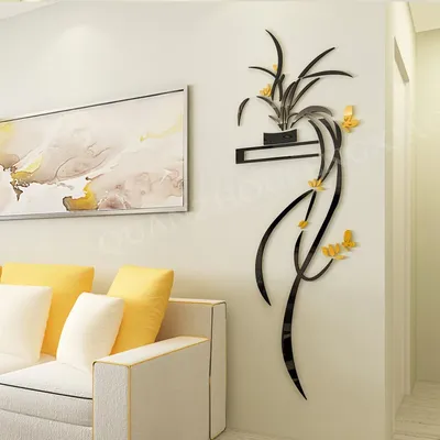 3d Acryl Orchidee Blume Wanda uf kleber selbst klebende Wohnkultur Wohnzimmer TV Hintergrund Wandt