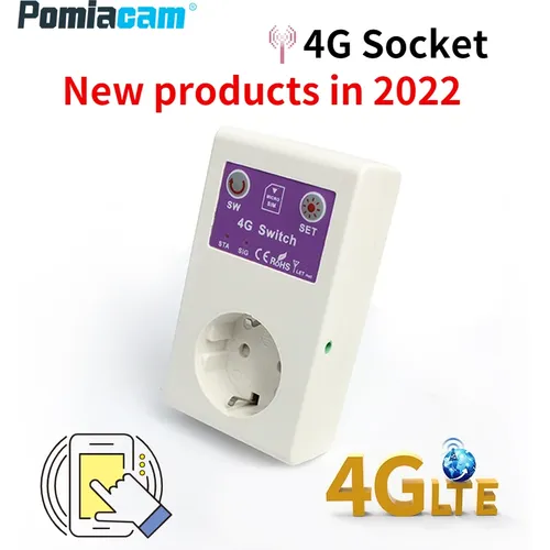 4G SIM card control OFF/AUF buchse 16A SMS Smart Power Steckdose Controller Stecker Intelligente mit