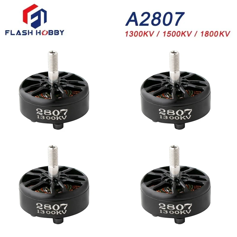 Flash hobby a2807 2807 1800kv 4s 1500kv 1300kv 6s bürstenloser Motor für fpv Freestyle Langstrecken-Drohnen DIY-Teile