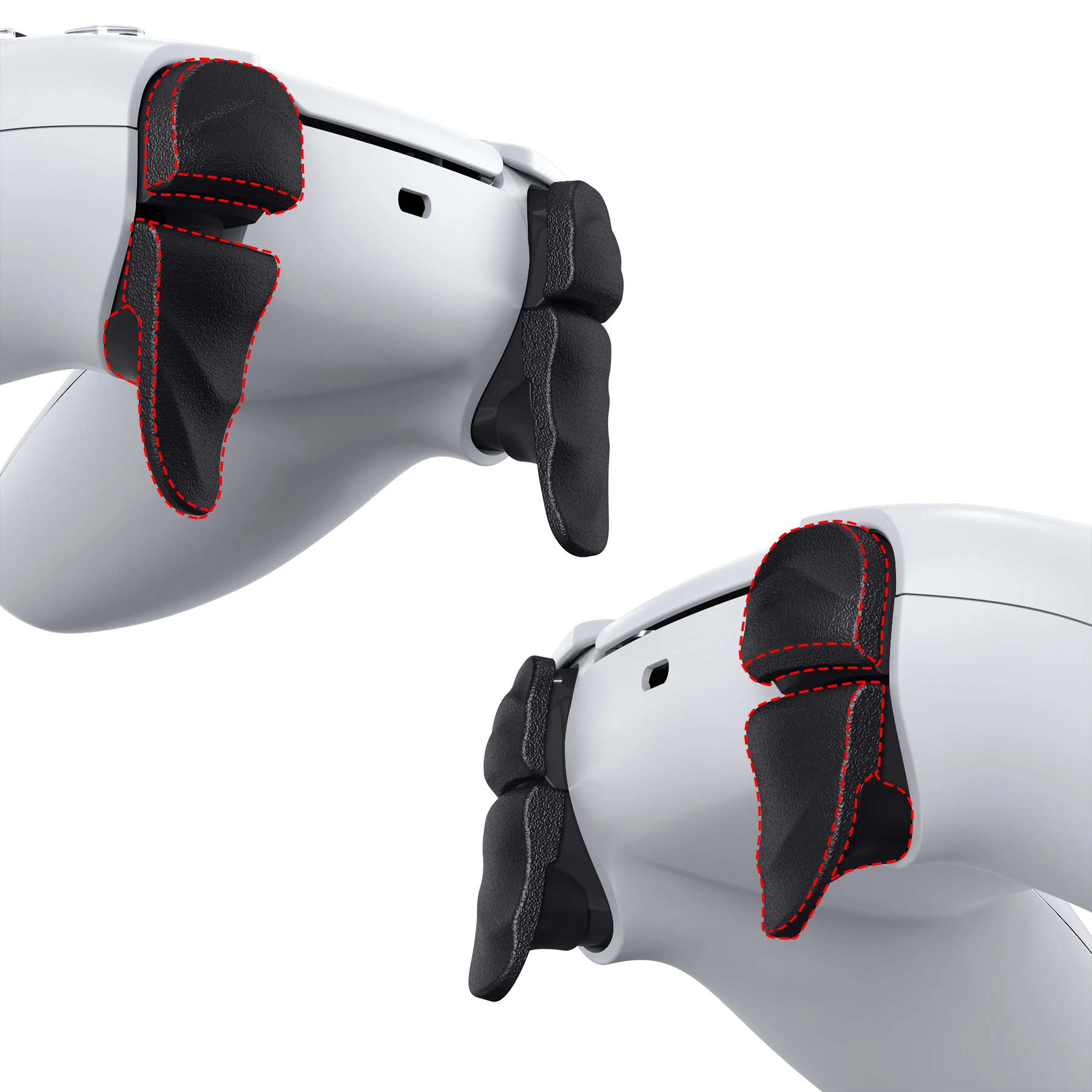 Playvital dune 2 Paare Trigger Stop Schulter knöpfe Erweiterungs kit für ps5 Controller, für ps Portal, für ps5 Edge - 3 Farben Image