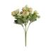 Waroomhouse Faux Rose Bouquet Non-withering No Watering Non-fading Long Lasting 15 Heads Living Room Decor Simulation Flower Bouquet Home Supplies