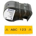 BRADY M5C-1500-595-YL-BK Precut Label Roll Cartridge,Yellow,Gloss