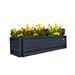 2 x 6 Square Metal Planter Box Durable Raised Garden Bed in Galvalume Steel 24 x 24 With 18 Inch High Walls (Sunset Blue)